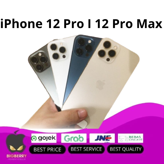 iPhonee 12 Pro / 12 Pro Max 128GB 256GB 512GB Second Mulus Fullset Original 100% Garansi Terpercaya