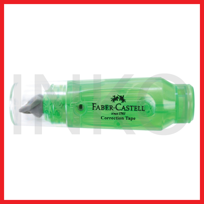 

FABER CASTELL MINI CORRECTION TAPE GREEN BARREL