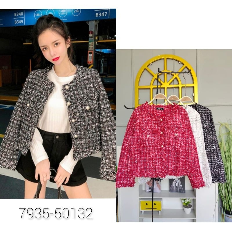 SABRINA TWEED FULL FURING/ DETAIL SUPER MEWAH