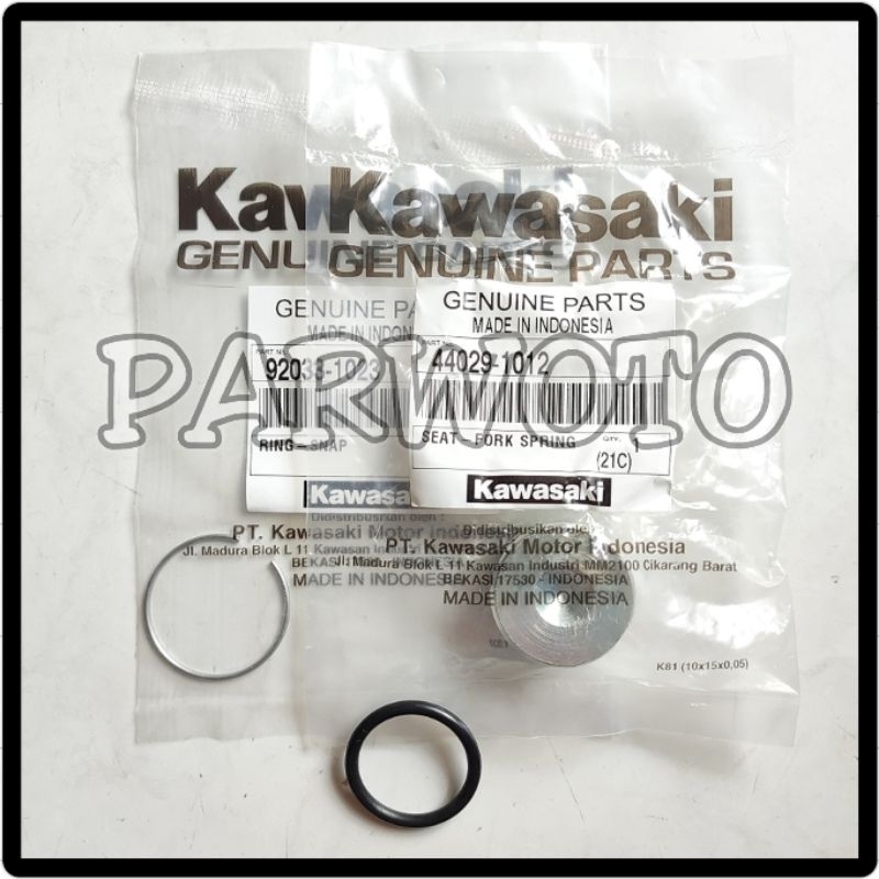 Circlip Klip Besi Oring Tutup Atas As Shock Sok Skok Depan Ninja KR150 KR 150 R S SS Ori - Original 