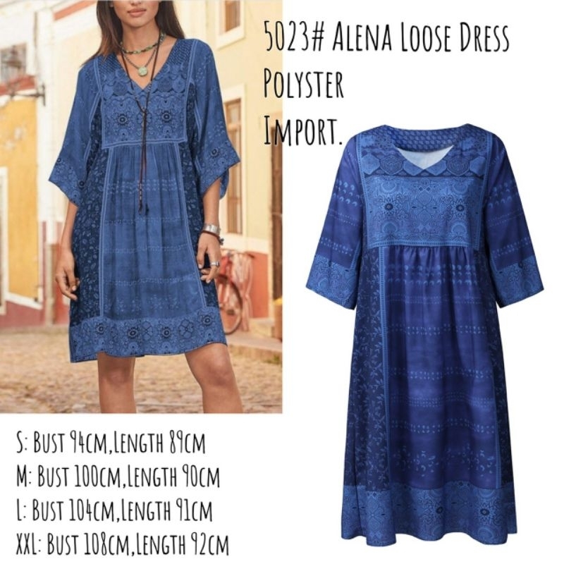 MDLV ~ 5023# Alena Loose Midi Dress