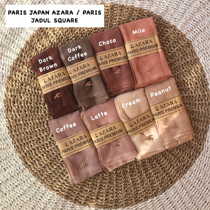 SEGIEMPAT PARIS JAPAN PREMIUM AZARA / PARIS JADUL / HIJAB KERUDUNG PARIS ORI AZZARA