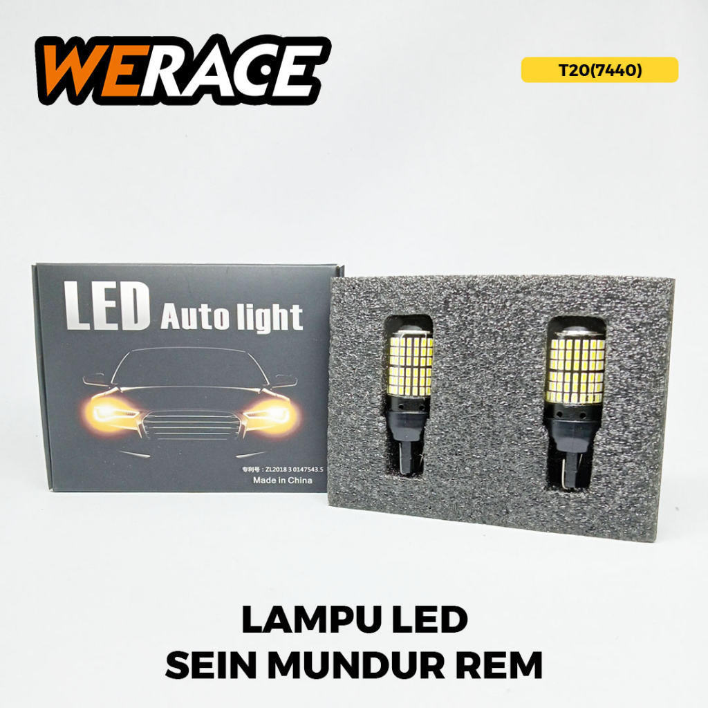 [WERACE]LAMPU LED 144SMD T20 7440 7443 1156 BA15S BAU15S BAY15D - PY21W P21W 1156 1157 - Sein Mundur Rem