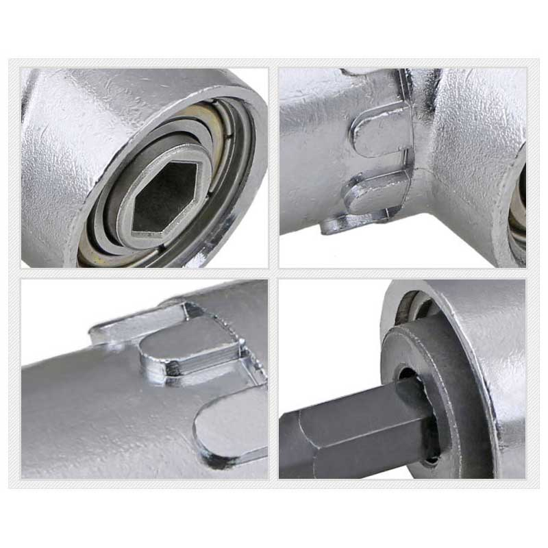 Mata Bor Extension Siku L Angle 60mm 1/4&quot; Right Angle Drill 1/4inch 105°