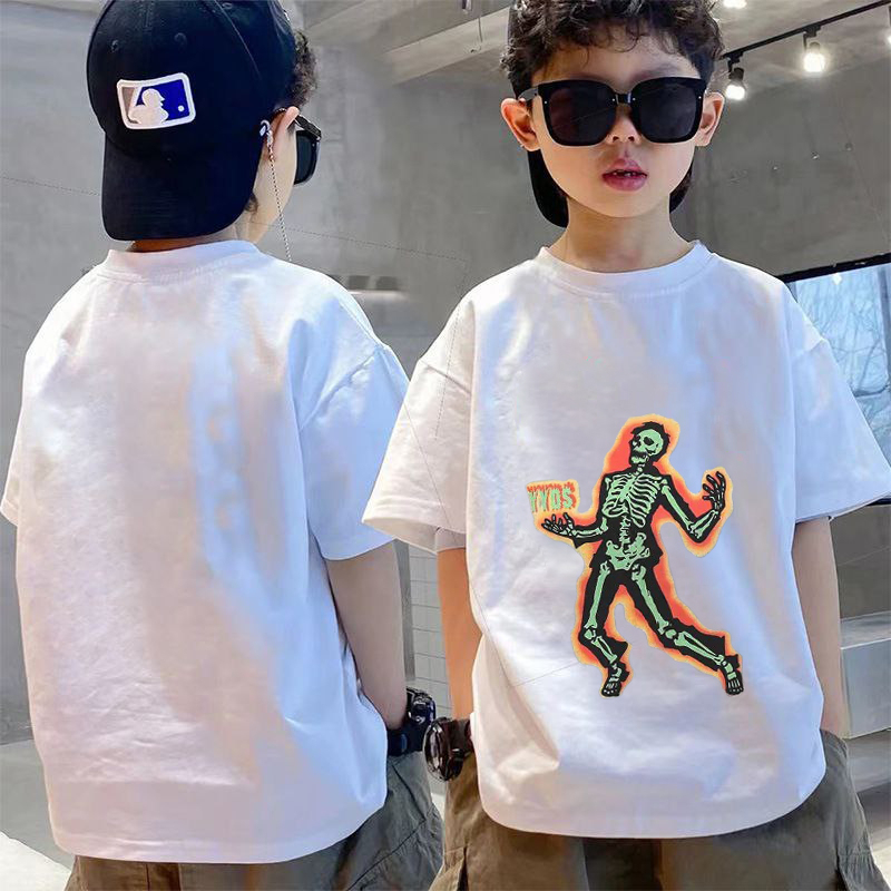 Amspro Kaos Katun24s Anak Kaos Oversize Anak Baju ana Kaos Anak Atasan Anak Skull