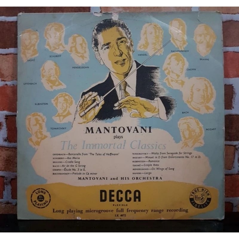 Vinyl Piringan Hitam 12 inch Mantovani-The Immortal Classics