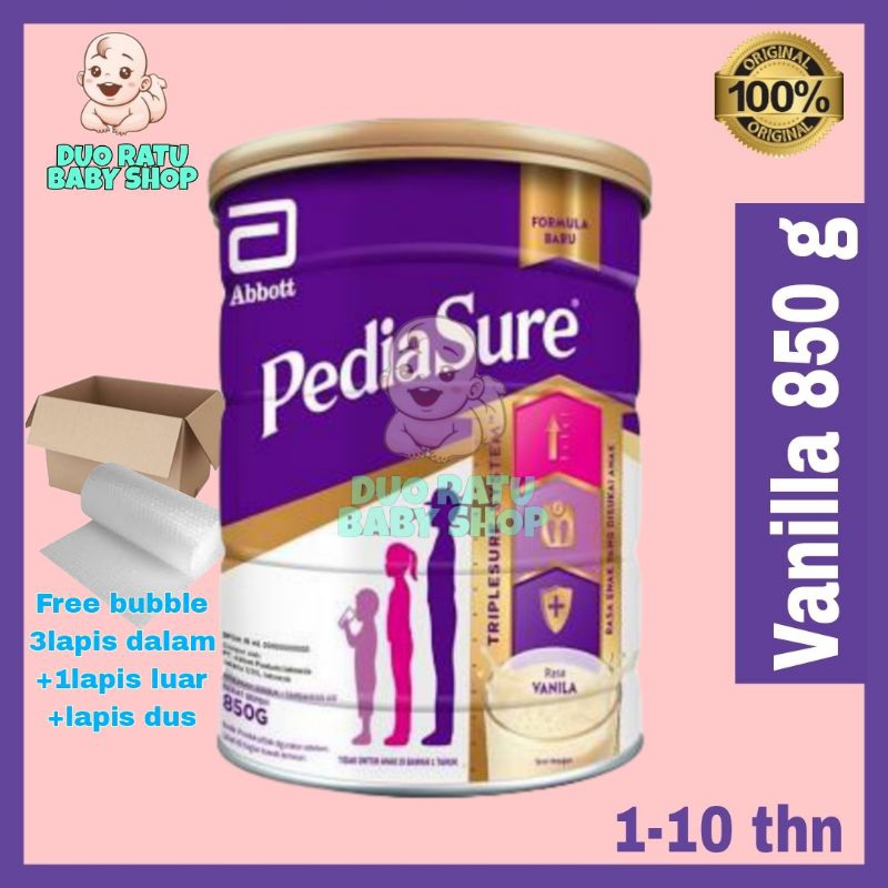 PEDIASURE TRIPLESURE VANILLA 850 gram SUSU FORMULA