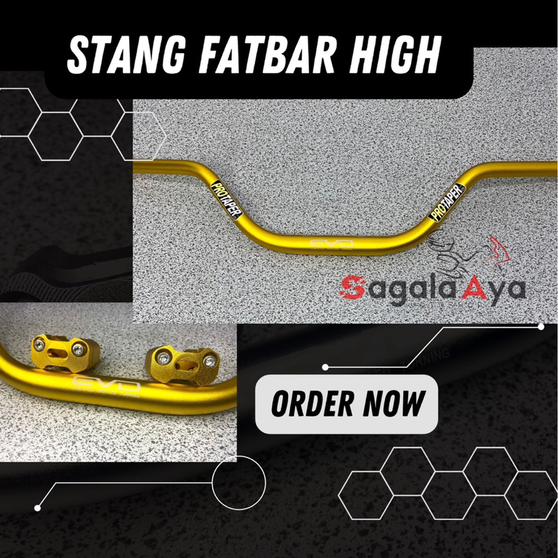 stang fatbar high tinggi model wilwood universal touring adventure vixion cb gold emas kuning versys