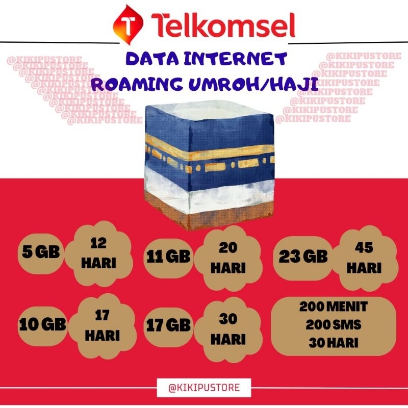 PROMO PAKET DATA UMROH ROAMAX ROAMING TELKOMSEL FULL KUOTA