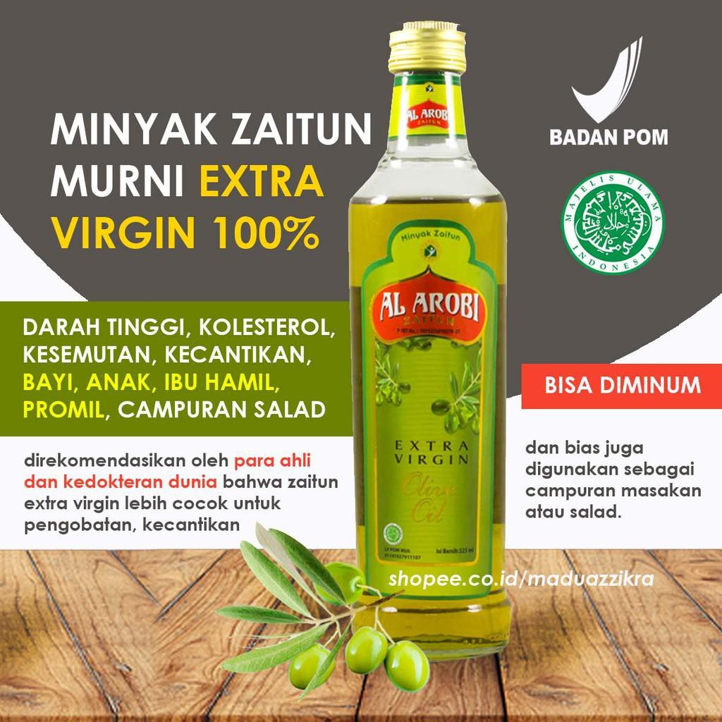 Minyak Zaitun 100% Al Arobi Extra Virgin 285 ml Minyak Zaitun Asli Murni Extra Virgin Untuk Rambut Bisa Langsung Diminum