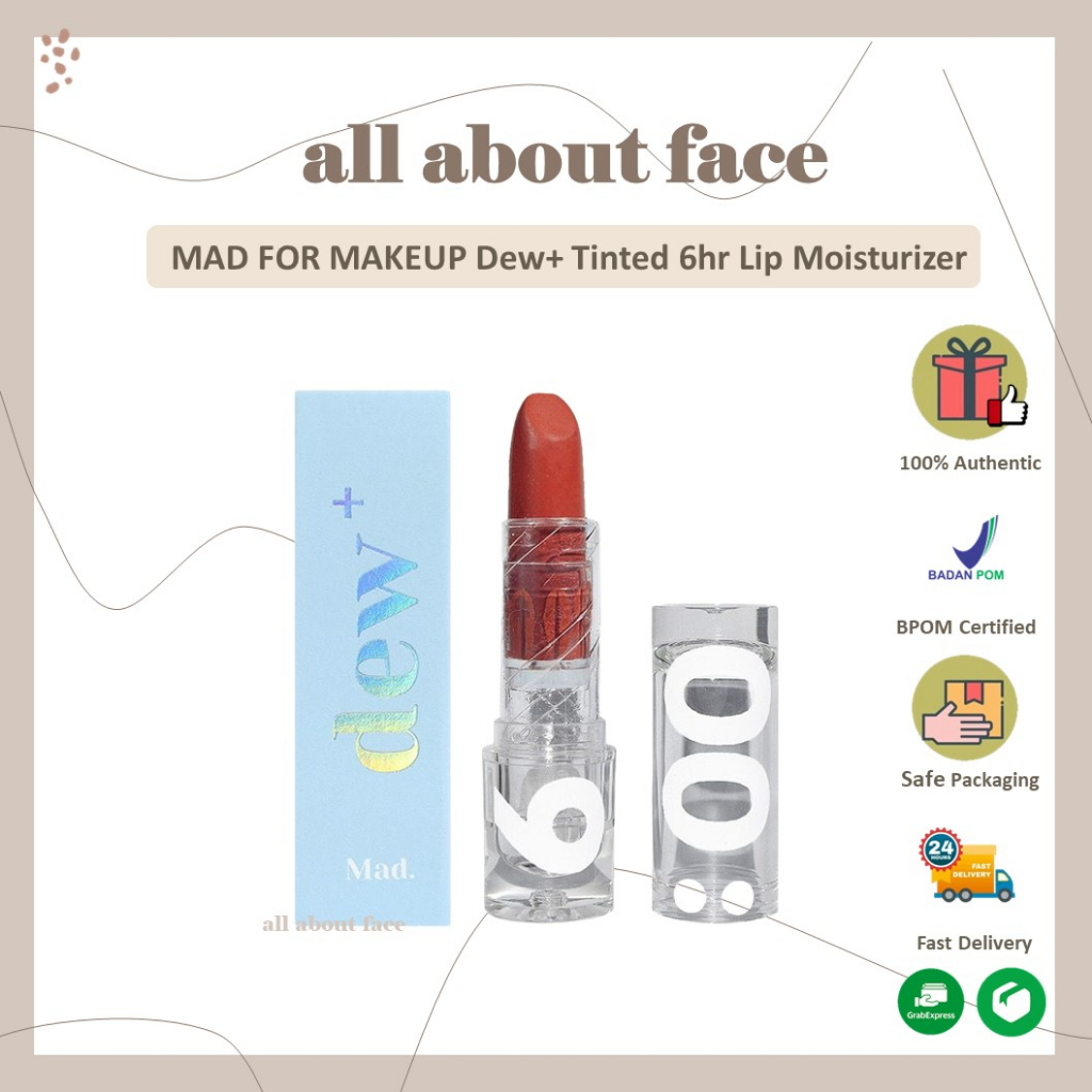 MAD FOR MAKEUP Dew Tinted 6hr Lip Moisturizer | MadForMakeup ORIGINAL