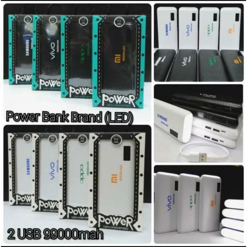 Powerbank 10000mah 20000mah Murah vivo xiaomi samsung Smartphone