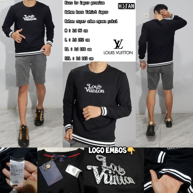 KAOS PANJANG PRIA IMPORT PREMIUM / KAOS UNISEX LV / BAJU COWOK / BAJU PRIA / KAOS COWOK IMPORT / BAJ