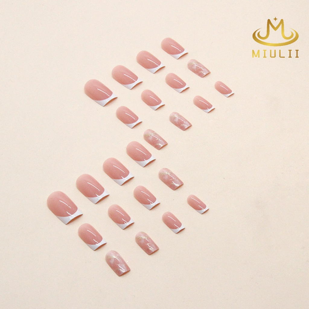 MIULII / KUKU PALSU A0613  / 24PCS / 3D / NAIL ART / PREMIUM / CUTE / FREE LEM JELLY / KUTEK