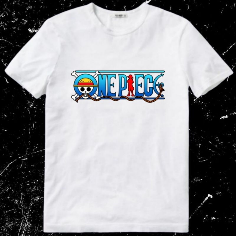 Kaos Baju Tshirt Pria Laki Cowok Cewek Perempuan Unisex Kartun Cartoon One Piece