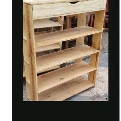 rak sepatu bahan kayu jati belanda