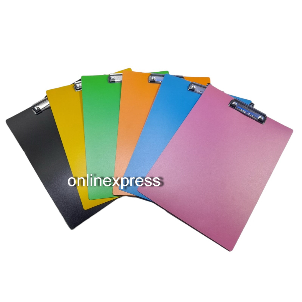 

Papan Ujian Solid F4 / Papan Jalan Clipboard Folio / Plastik MIka