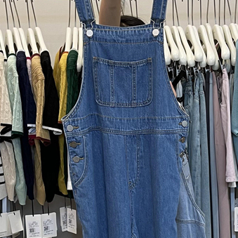 Baju overall wanita jeans Jumpsuit Jeans import korea Celana denim Celana Panjang Overall kekinian 2023
