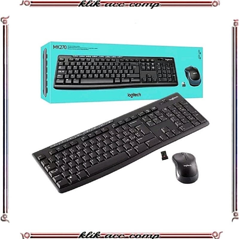 Keyboard + mouse wireless logitech MK270