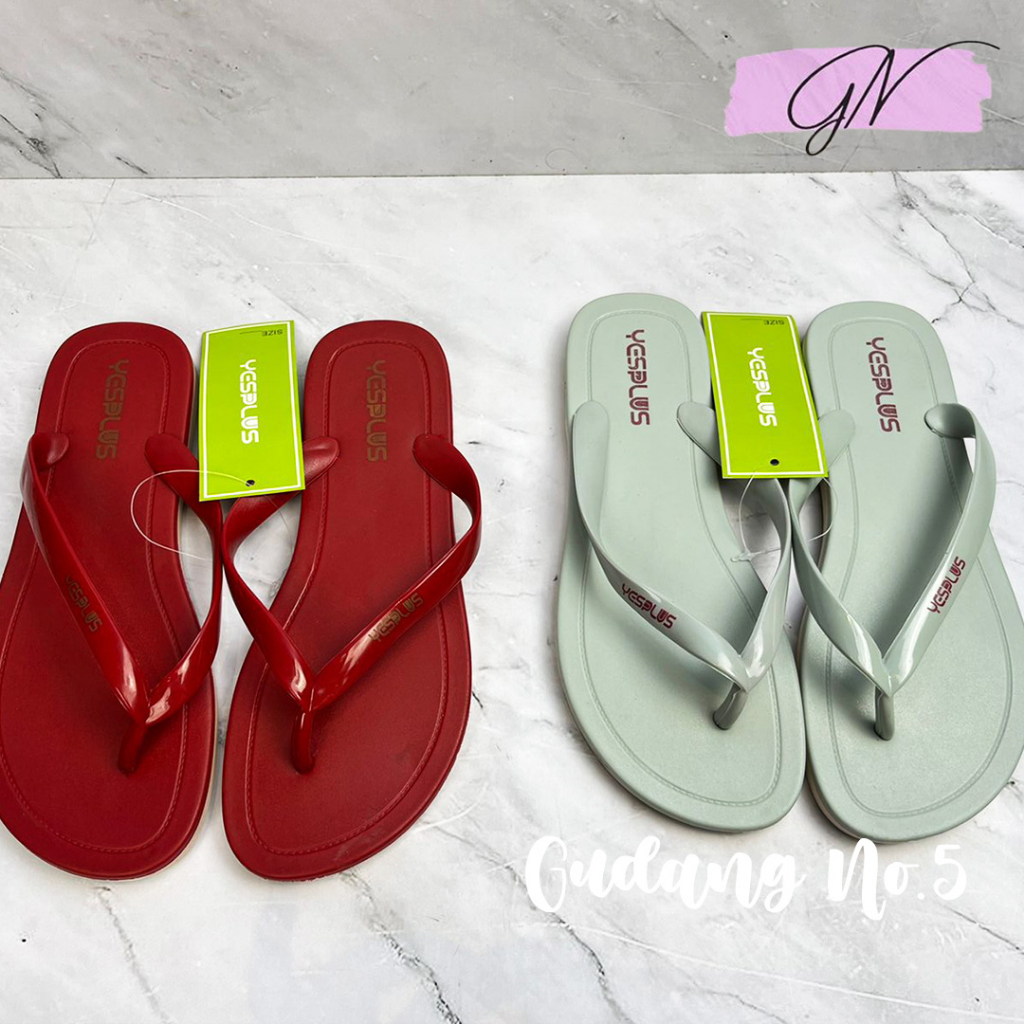 GN-8831 Sandal Jepit Jelly Teplek Fashion Wanita Import PCU