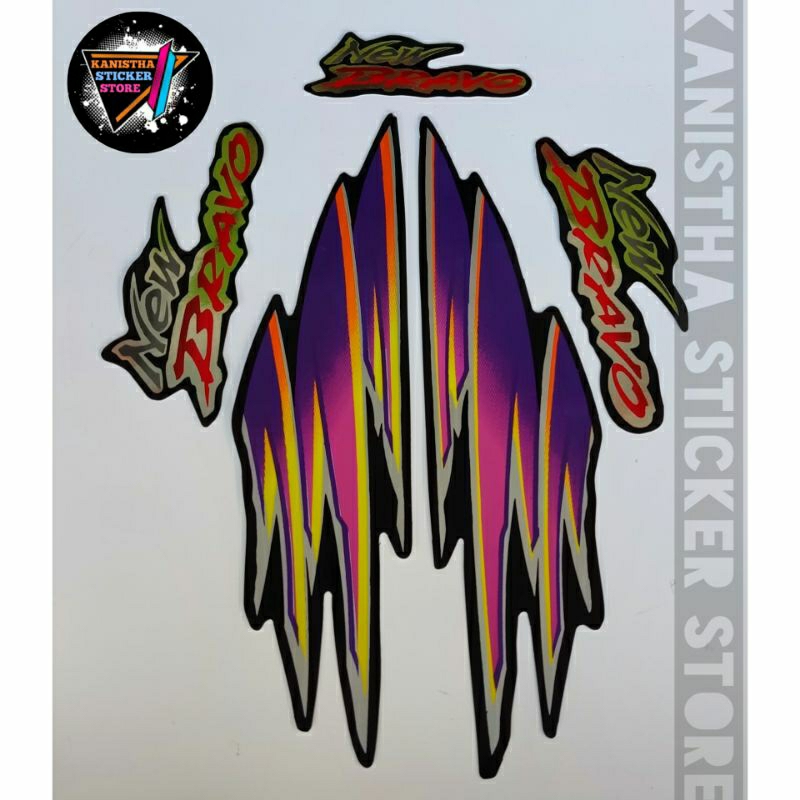 striping suzuki new bravo rc 100 ungu striping motor bravo rc 100 terbaik