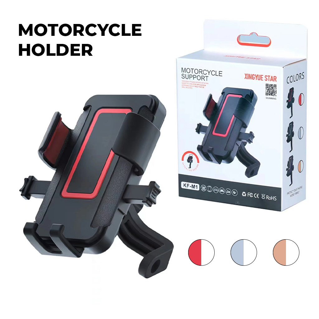 Holder Hp Motor Spion Dudukan Penahan Penyangga Handphone Phone Stand Tempat Penjepit Hape Universal Di Sepion Aman NB26 | GROSIRXPRESS