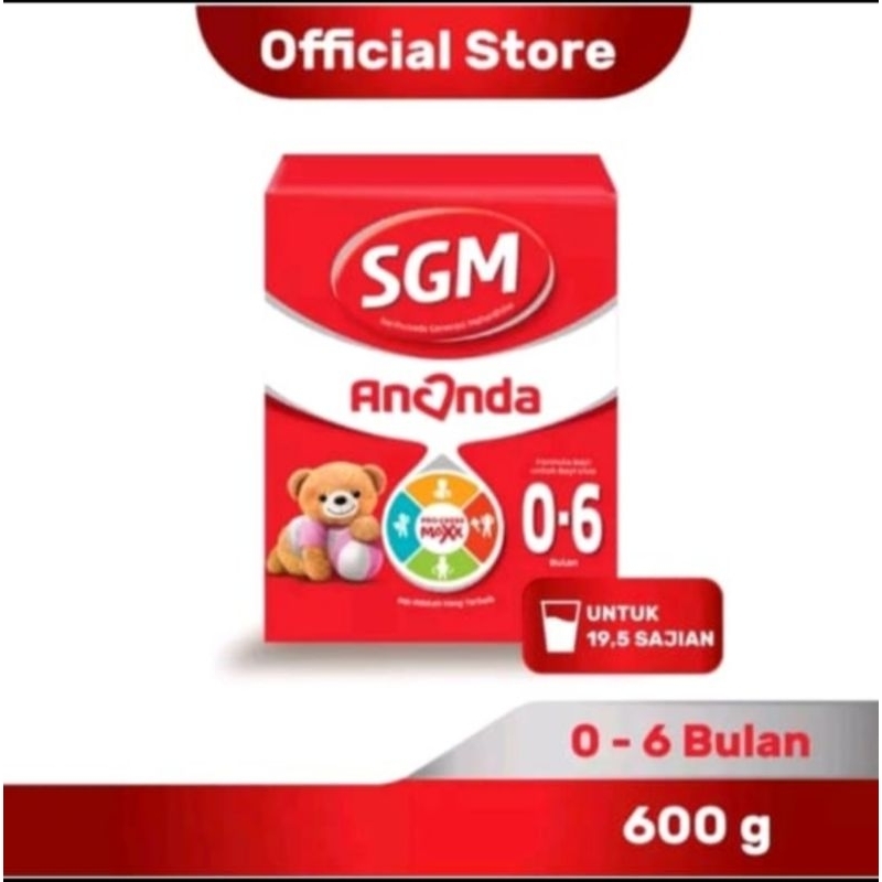 

SGM Ananda 1 (0-6 Bulan) Formula Bayi Bubuk 600gr