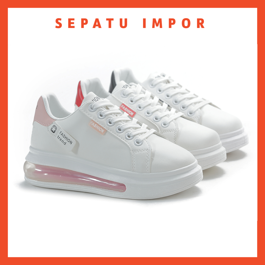 FREE  KOTAK SEPATU!!! SALE!!! Jasline Sepatu Wanita Sneakers Shoes FC SNP839 - R23 - A05