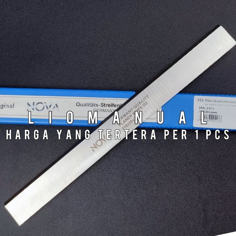 mata planer hss nova 310 x 30 x 3 mm jointer duduk 31 cm