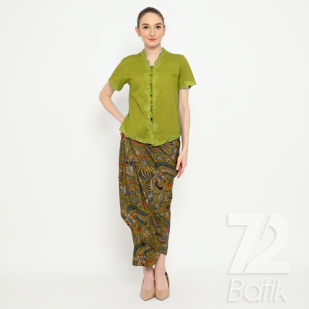 ROK BATIK SPAN Aurora Skirt Lilit Kebaya Instan Modern Wanita Motif Burung Duri Warna Hijau 723199 Cap 72 - Rok Batik Lilit Bawahan Skirt Kamen Kebaya Songket Batik Panjang Plisket Span Instan Jadi Bali Lembaran Premium Modern Untuk Wanita Kondangan