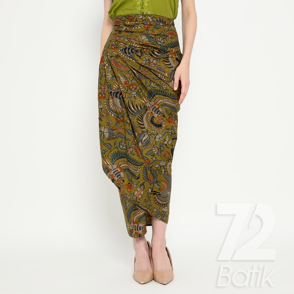 ROK BATIK SPAN Aurora Skirt Lilit Kebaya Instan Modern Wanita Motif Burung Duri Warna Hijau 723199 Cap 72 - Rok Batik Lilit Bawahan Skirt Kamen Kebaya Songket Batik Panjang Plisket Span Instan Jadi Bali Lembaran Premium Modern Untuk Wanita Kondangan