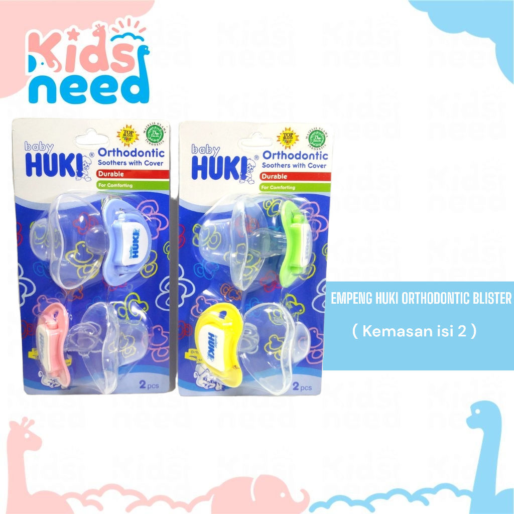 Empeng Bayi HUKI Orthodontic Deluxe Blister Kemasan 2pcs