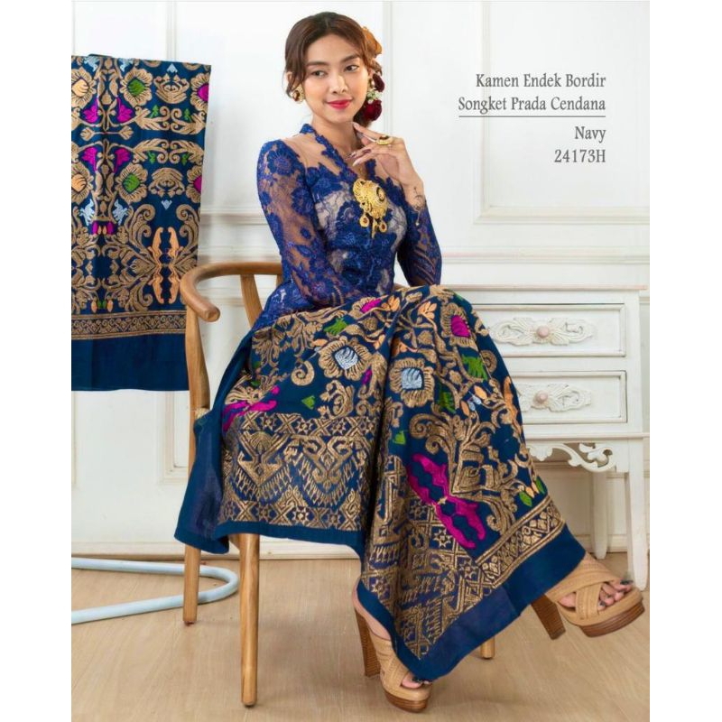 Kamen songket endek bordir premium