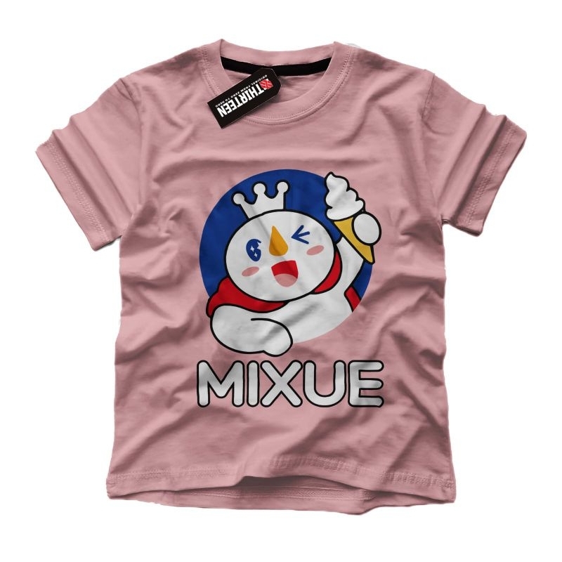 kaos mixue anak laki laki perempuan