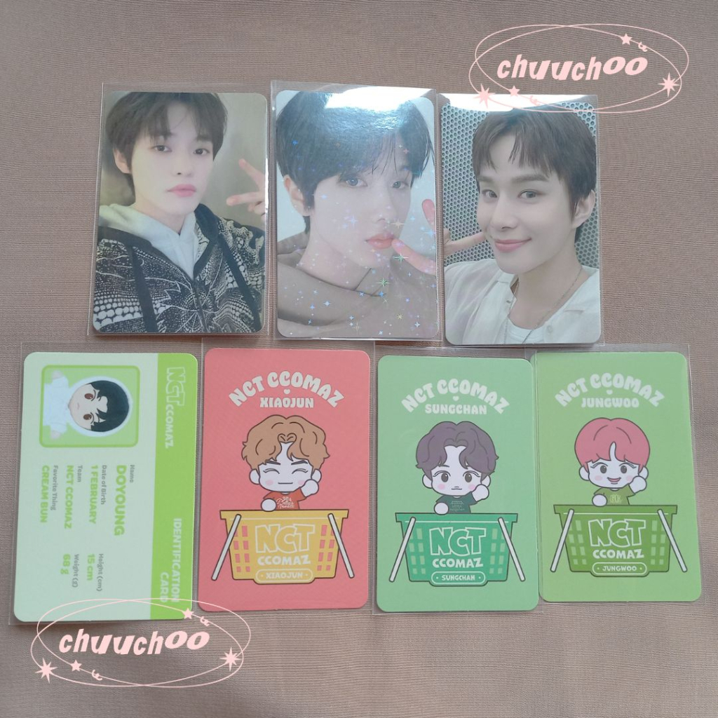 PC Photocard Official Ccomaz Jeno Blue Jeno Ccomaz Jisung Special Blue Jisung Ccomaz Sungchan Ccomaz