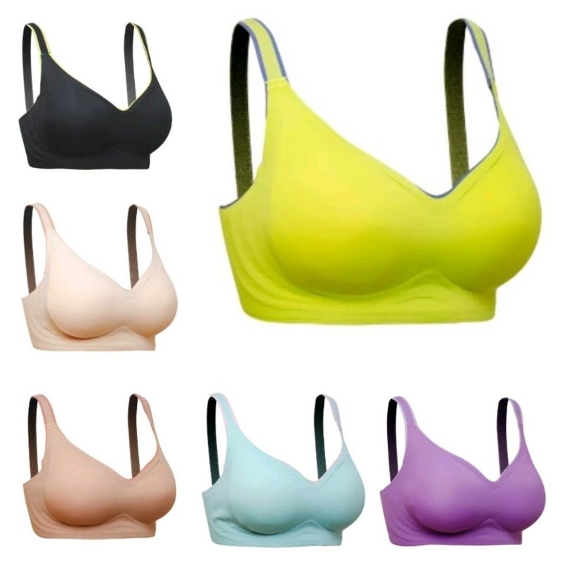 [COD]Elena Bra Seamless Tanpa Kawat Medium Cup E 24126 Size M - XXL