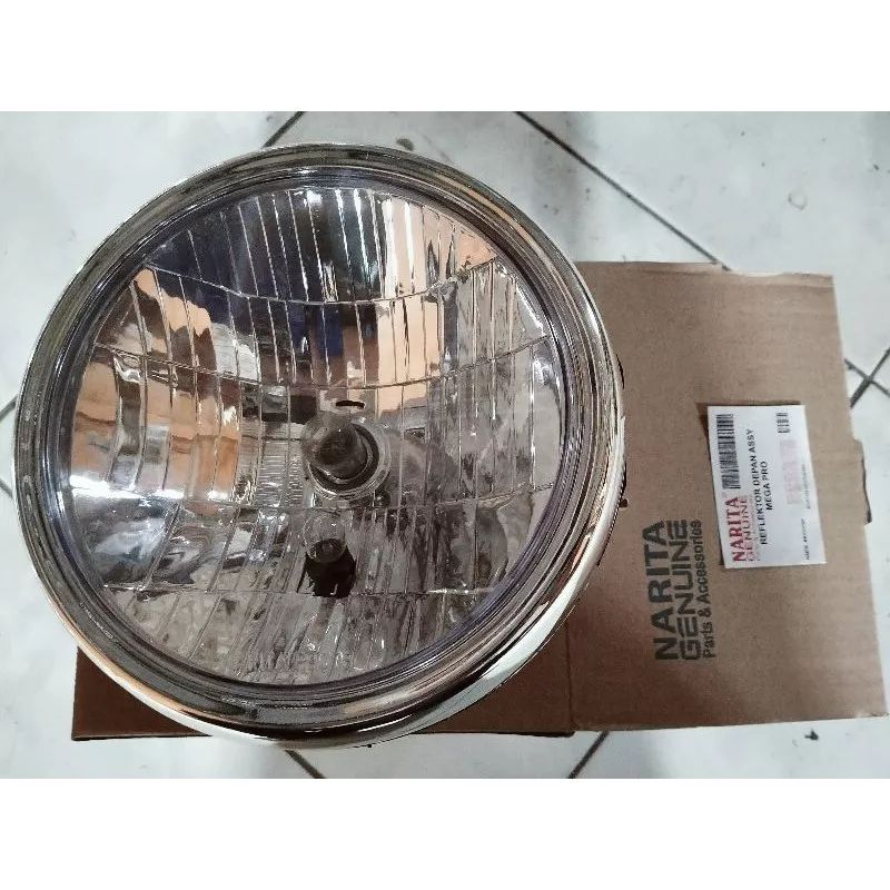 reflektor lampu depan megapro lama