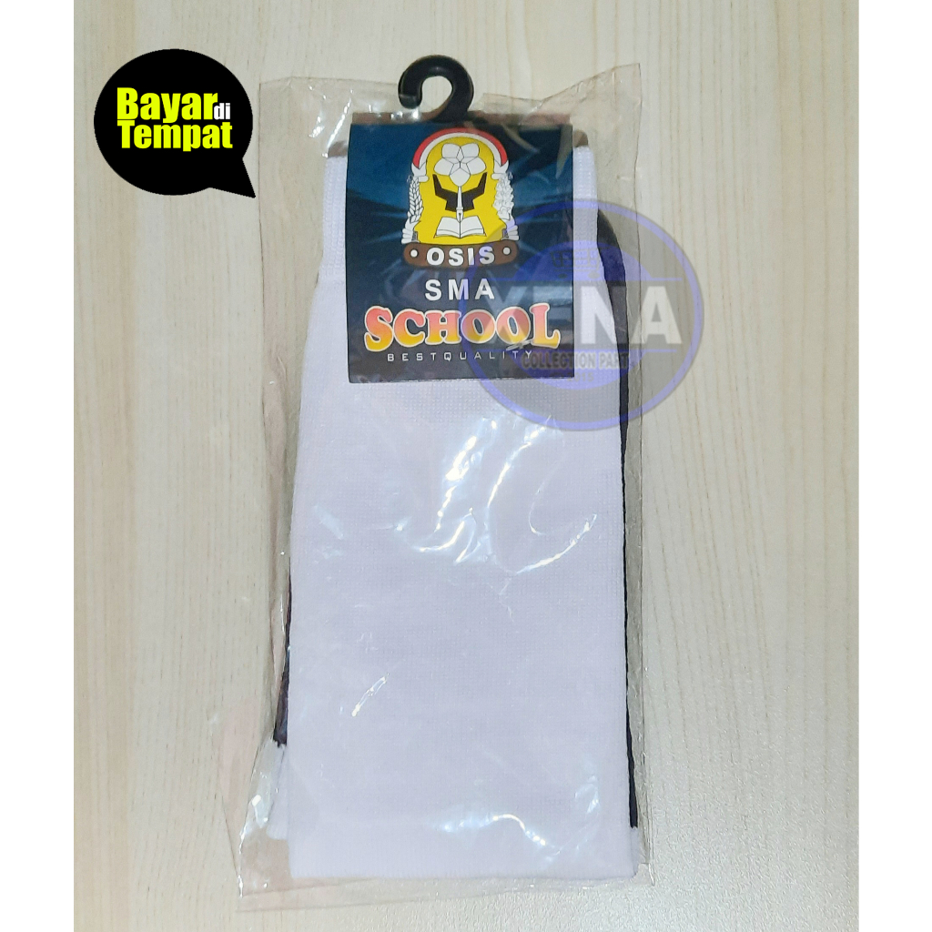 KAOS KAKI SEKOLAH HITAM PUTIH ISI 5PASANG ISI 3PASANG ISI 1PASANG kaos kaki anak sekolah SD SMP SMA panjang putih telapak hitam murah