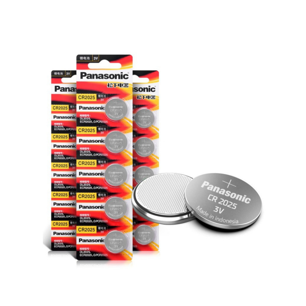 Baterai Kancing Lithium Panasonic CR2025 3 V Isi 5