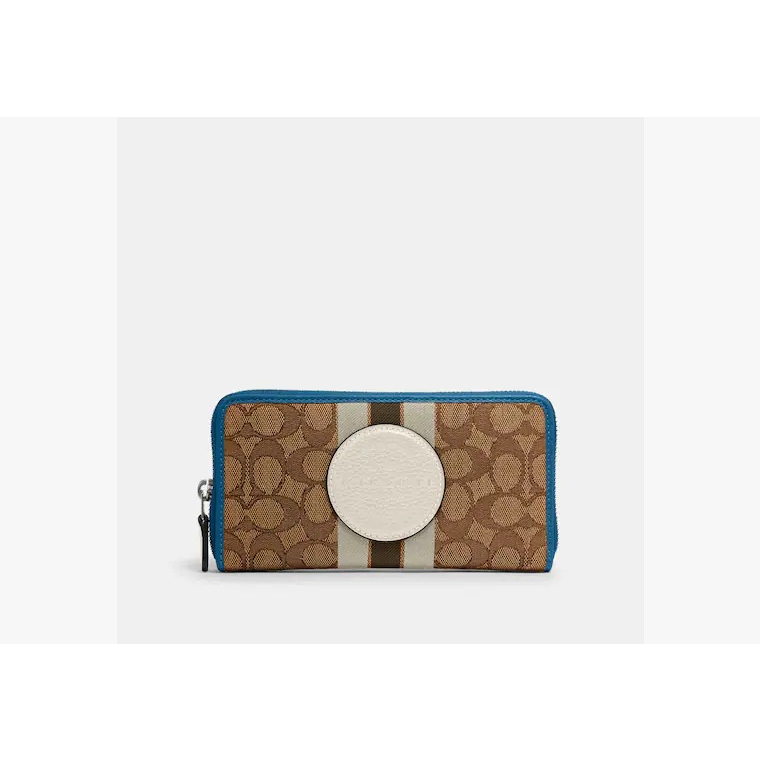 Coach 3473 Dempsey Zip Wallet Jacquard