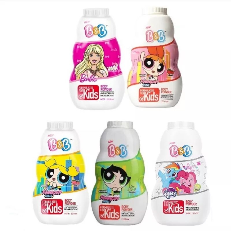 B&amp;B Kids Body Powder 150gr Dan 60gr