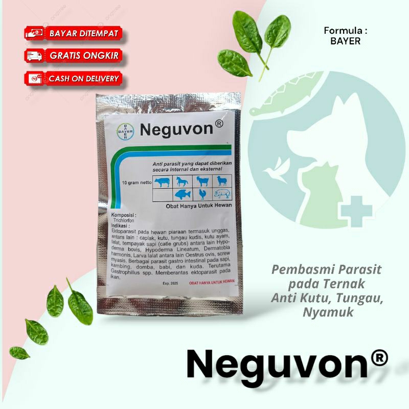 BEST SELLER Neguvon BAYER Pembasmi KUTU,SEMUT, LALAT, LARVA, SERANGGA AMPUH