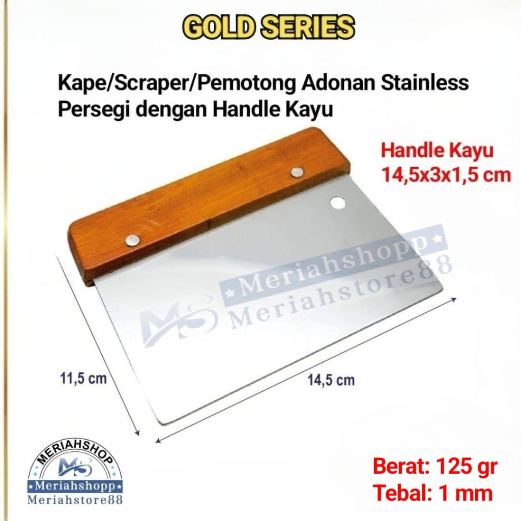 Bahan TEBAL 1mm Alat Pemotong Adonan KAPE Scraper Scrapper Skrap Scrub IMPORT Scrab Penghias Kue Tar