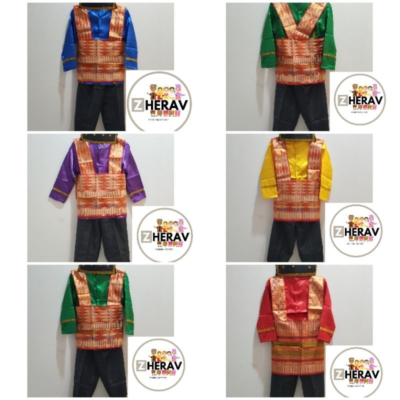 baju adat Aceh anak laki atau perempuan TK SD SMP ukuran S M L XL XXL Dewasa