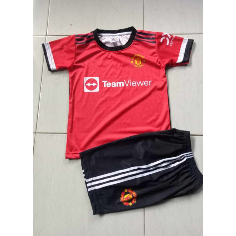 KAOS SETELAN PRINTING MANCHESTER UNITED TERBARU 2024 ANAK