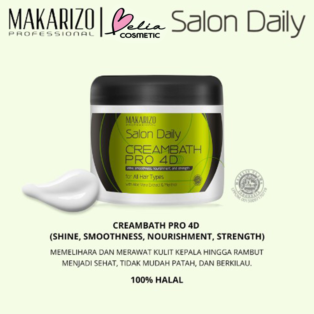 ❤ BELIA ❤ Makarizo Professional Salon Daily Hair Treatment |  Creambath Pro Pot 500 mL | Hair Mask Repair Treatment 500 mL
