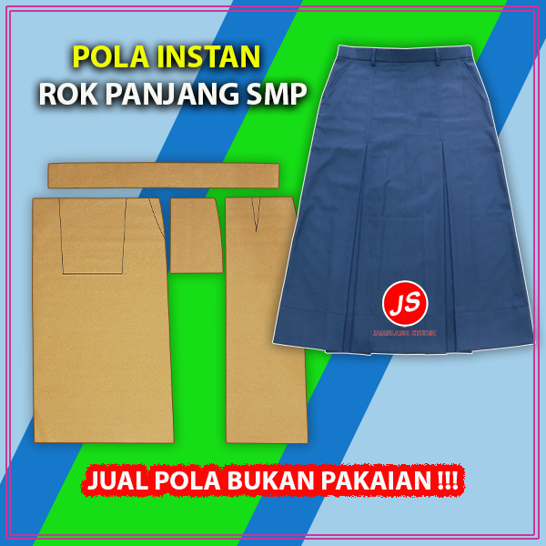 Pola Instan Rok Panjang SMP | Rotsa.Id