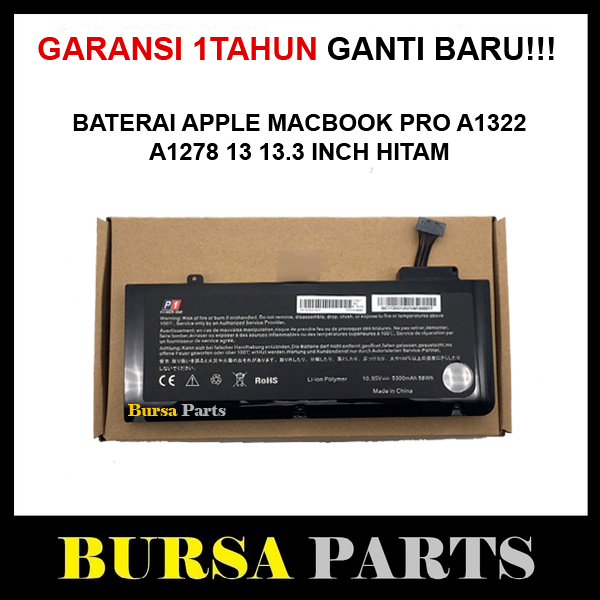 Baterai AP MacBook Pro A1322 2009-2012 A1278 A1278