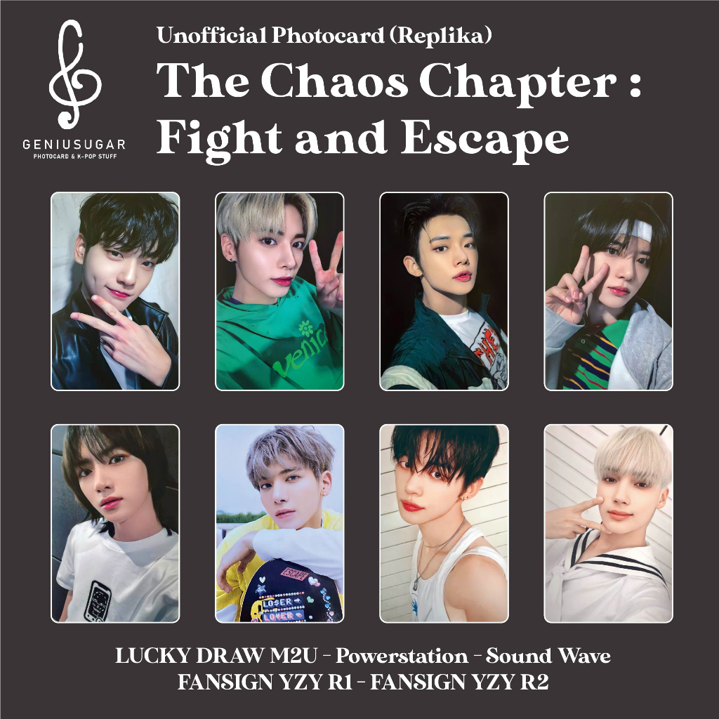 [REPLIKA] THE CHAOS CHAPTER : FIGHT OR ESCAPE BENEFIT PHOTOCARD UNOFFICIAL