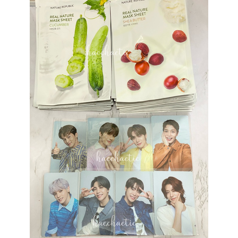 Photocard Nature Republic NCT 127 Jaehyun Mark Jungwoo Taeil Doyoung Johnny Yuta Taeyong Masker